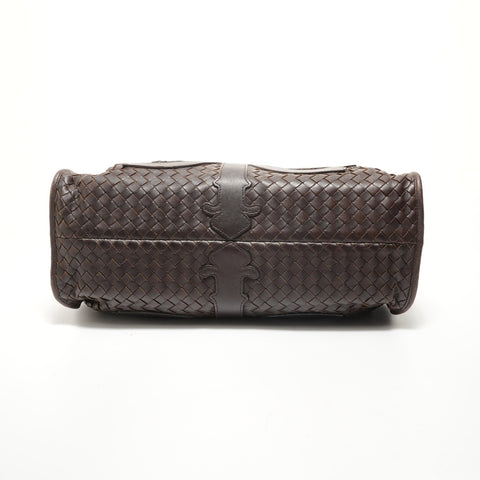 BOTTEGAVENETA INTRECCIATO leather Shoulder Bag Brown WS28176