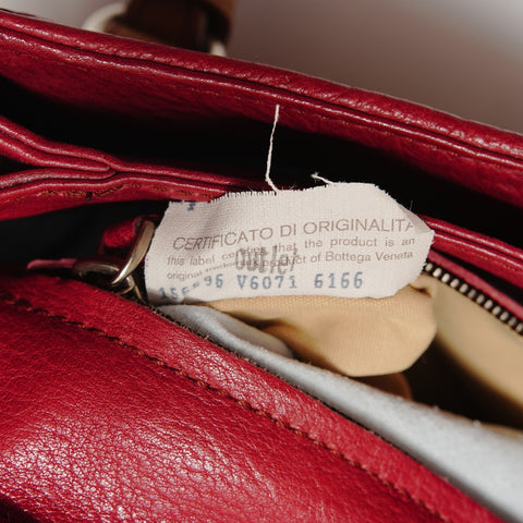 BOTTEGAVENETA INTRECCIATO leather Handbag Red WS28178