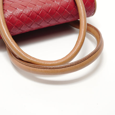 BOTTEGAVENETA INTRECCIATO leather Handbag Red WS28178