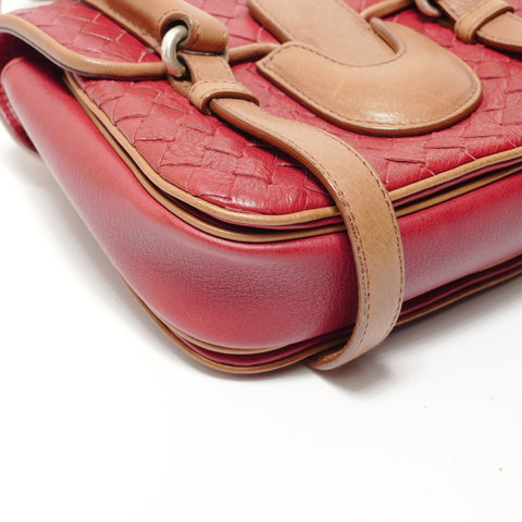 BOTTEGAVENETA INTRECCIATO leather Handbag Red WS28178