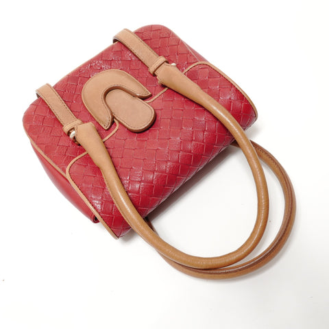 BOTTEGAVENETA INTRECCIATO leather Handbag Red WS28178