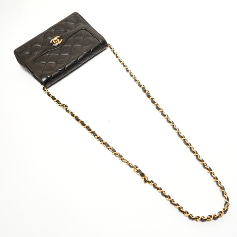 CHANEL Series 3, 1994-1999, Paris Limited Edition Mini Matelass Lambskin Single Flap Shoulder Bag black WS28180