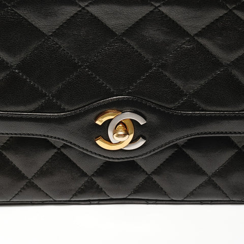 CHANEL Series 3, 1994-1999, Paris Limited Edition Mini Matelass Lambskin Single Flap Shoulder Bag black WS28180