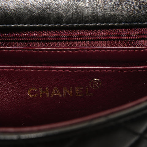 CHANEL Item No. 5, 1997-1999, Lambskin Mini Matelass Shoulder Bag black WS28181
