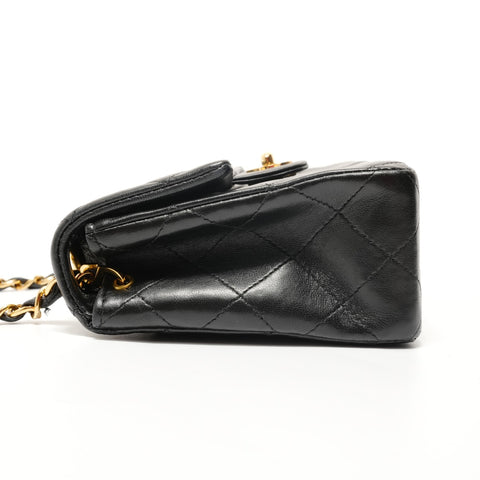 CHANEL Item No. 5, 1997-1999, Lambskin Mini Matelass Shoulder Bag black WS28181