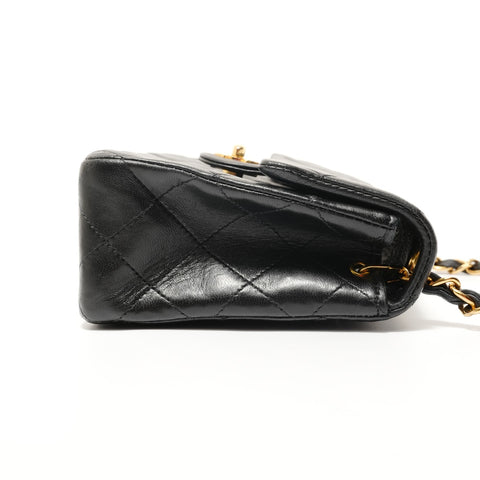 CHANEL Item No. 5, 1997-1999, Lambskin Mini Matelass Shoulder Bag black WS28181