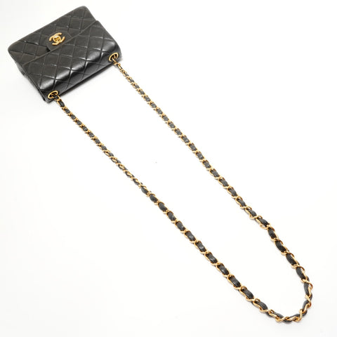 CHANEL Item No. 5, 1997-1999, Lambskin Mini Matelass Shoulder Bag black WS28181