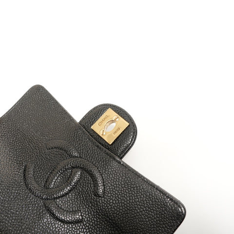 CHANEL Series 3, 1994-1999, Caviar Skin Mini Matelass Shoulder Bag black WS28182