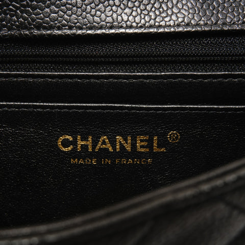 CHANEL Series 3, 1994-1999, Caviar Skin Mini Matelass Shoulder Bag black WS28182