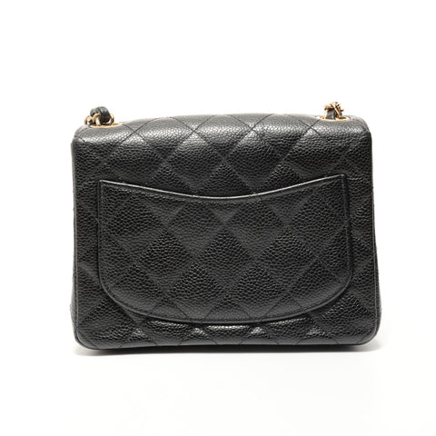 CHANEL Series 3, 1994-1999, Caviar Skin Mini Matelass Shoulder Bag black WS28182