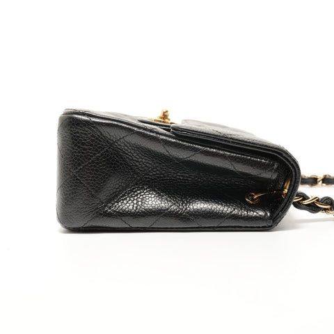 CHANEL Series 3, 1994-1999, Caviar Skin Mini Matelass Shoulder Bag black WS28182