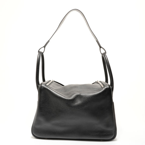 HERMES □K stamp, 2007 model, Lindy 30 Swift Handbag black WS28183