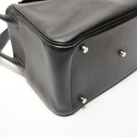 HERMES □K stamp, 2007 model, Lindy 30 Swift Handbag black WS28183