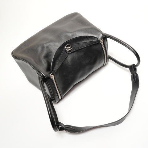 HERMES □K stamp, 2007 model, Lindy 30 Swift Handbag black WS28183