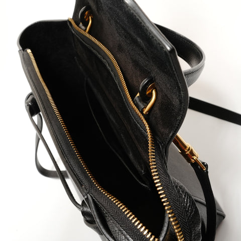 CELINE Belt bag 2WAY Handbag black WS28185