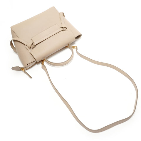 CELINE Belt bag 2WAY Handbag beige WS28186