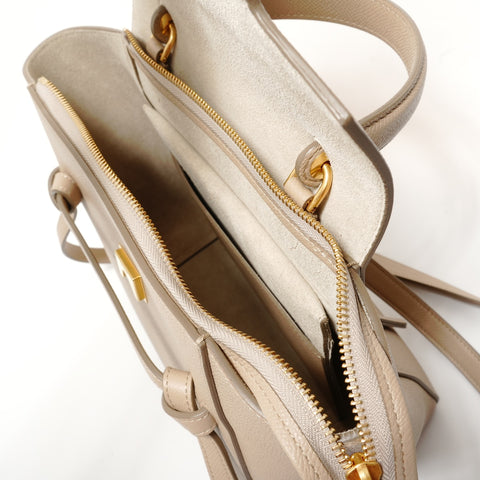CELINE Belt bag 2WAY Handbag beige WS28186
