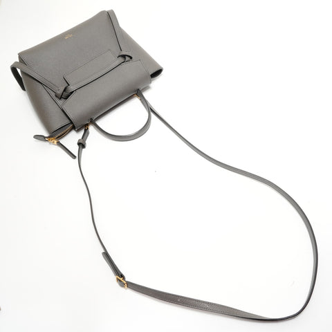 CELINE Belt bag 2WAY Handbag gray WS28187