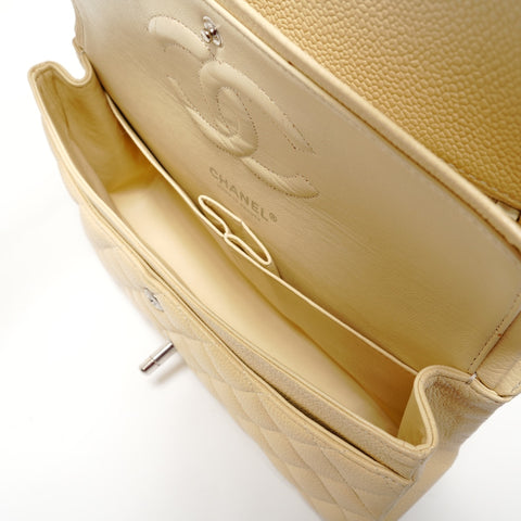 CHANEL Series 11, 2006-2008, Caviar Matelass Shoulder Bag yellow WS28189