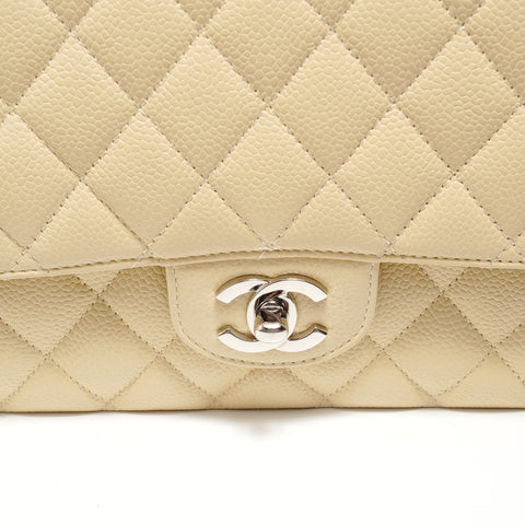 CHANEL Series 11, 2006-2008, Caviar Matelass Shoulder Bag yellow WS28189