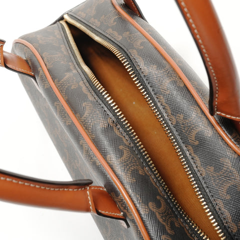 CELINE triomphe canvas Handbag Brown WS28192