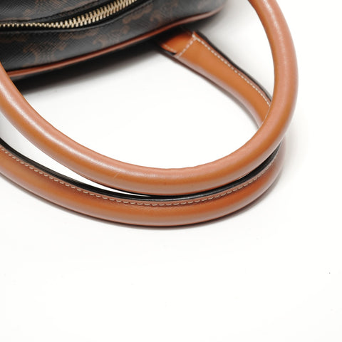 CELINE triomphe canvas Handbag Brown WS28192