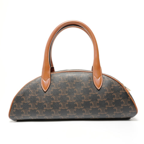 CELINE triomphe canvas Handbag Brown WS28192