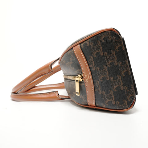 CELINE triomphe canvas Handbag Brown WS28192