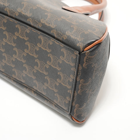 CELINE triomphe canvas Handbag Brown WS28192