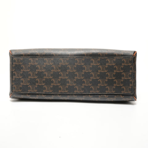 CELINE triomphe canvas Handbag Brown WS28192