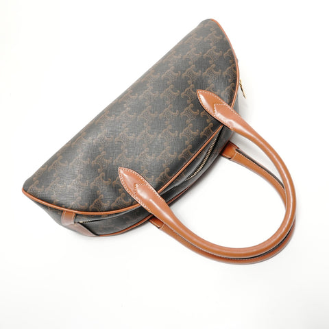 CELINE triomphe canvas Handbag Brown WS28192