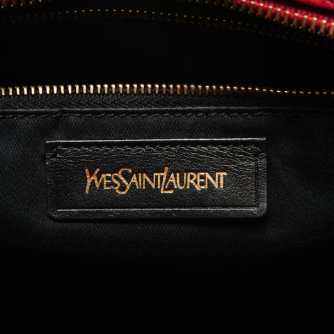 YVES SAINT LAURENT Cabas Chic 2-way Handbag Red WS28193