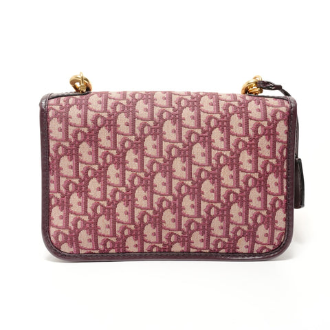 Christian Dior Dioradict Oblique Canvas Shoulder Bag purple WS28194
