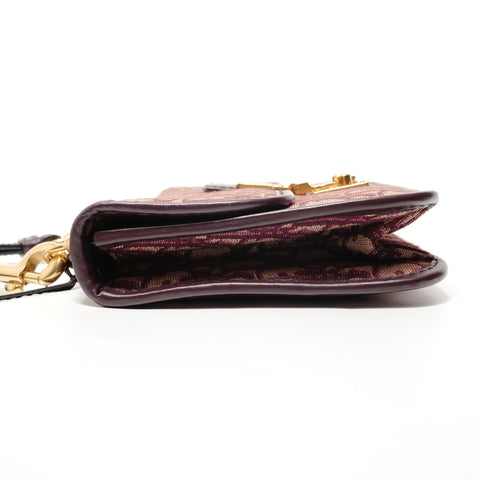Christian Dior Dioradict Oblique Canvas Shoulder Bag purple WS28194