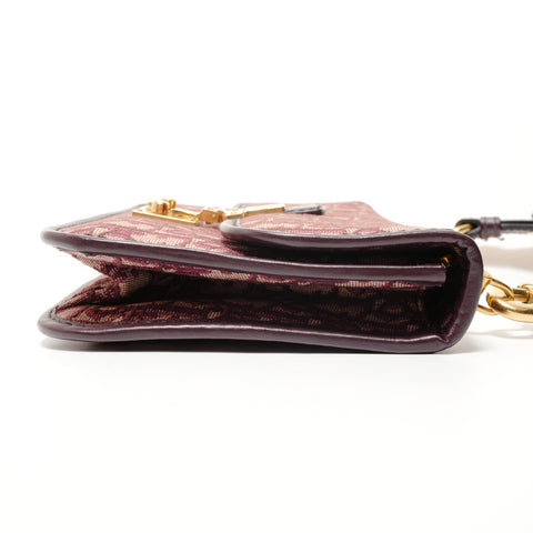Christian Dior Dioradict Oblique Canvas Shoulder Bag purple WS28194