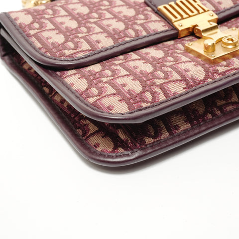 Christian Dior Dioradict Oblique Canvas Shoulder Bag purple WS28194