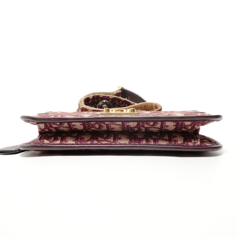 Christian Dior Dioradict Oblique Canvas Shoulder Bag purple WS28194