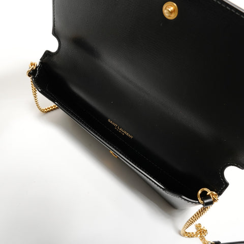 YVES SAINT LAURENT YSL Cassandra Phone Holder Shoulder Bag black WS28195