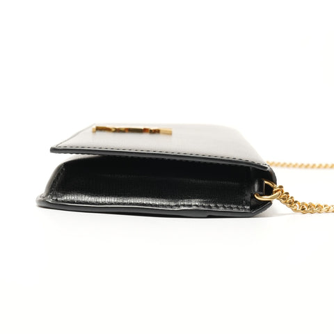 YVES SAINT LAURENT YSL Cassandra Phone Holder Shoulder Bag black WS28195