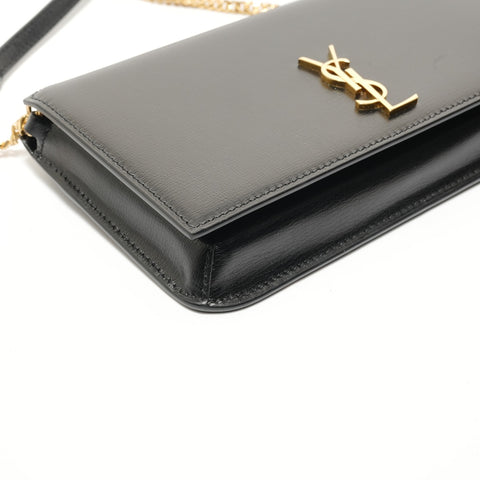 YVES SAINT LAURENT YSL Cassandra Phone Holder Shoulder Bag black WS28195