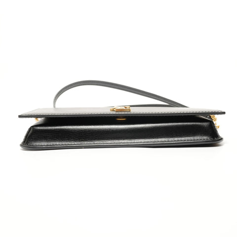 YVES SAINT LAURENT YSL Cassandra Phone Holder Shoulder Bag black WS28195