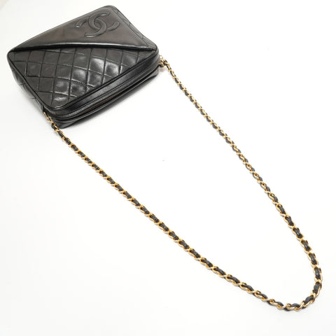 CHANEL No. 1 Matelass Fringe Shoulder Bag black WS28198