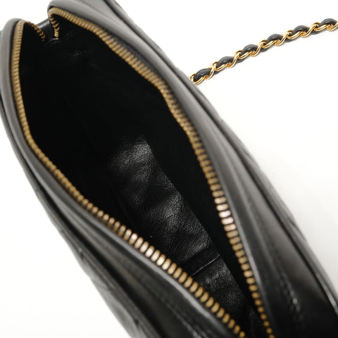 CHANEL No. 1 Matelass Fringe Shoulder Bag black WS28198