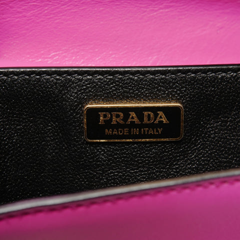 PRADA Cahier Leather Shoulder Bag pink WS28199