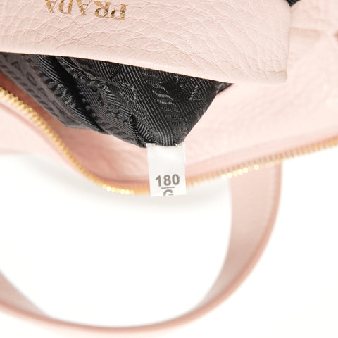 PRADA Leather 2way Handbag pink WS28200