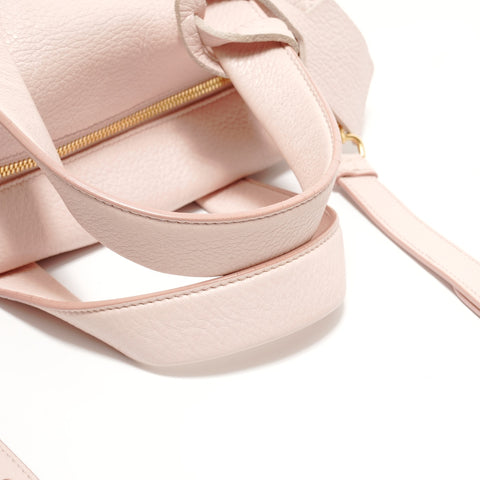PRADA Leather 2way Handbag pink WS28200