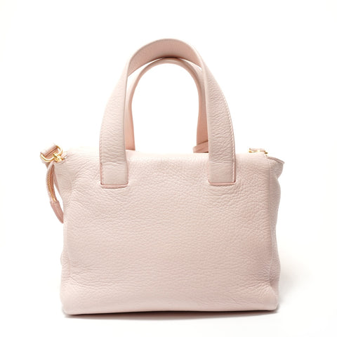 PRADA Leather 2way Handbag pink WS28200