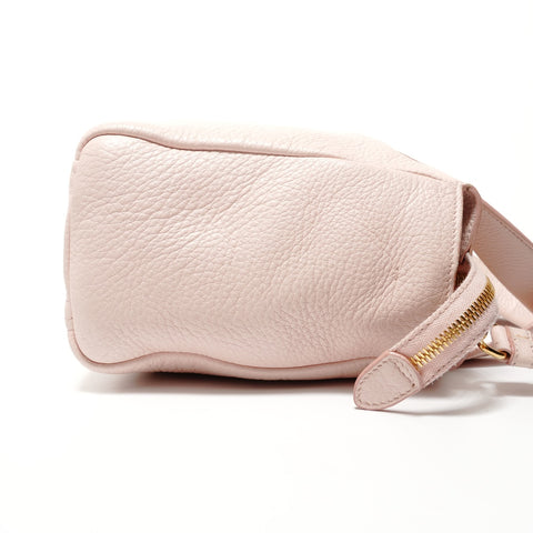 PRADA Leather 2way Handbag pink WS28200