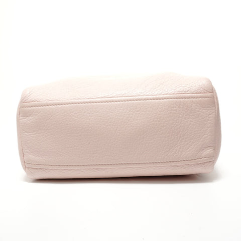 PRADA Leather 2way Handbag pink WS28200