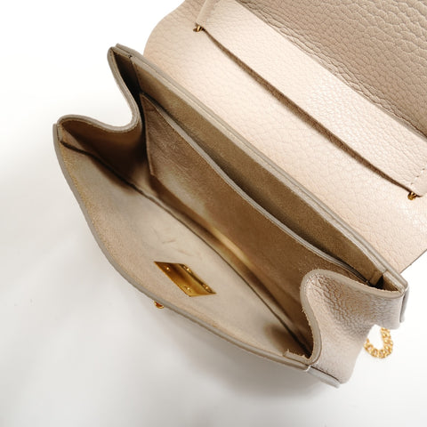 Chloe Drew Leather Chain Shoulder Bag beige WS28202